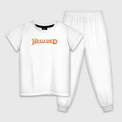 Пижама хлопковая детская MEGADED, цвет: белый