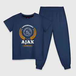 Детская пижама Лого Ajax и надпись legendary football club
