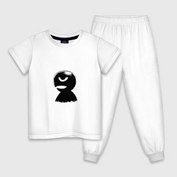 Пижама хлопковая детская Mini Femto, цвет: белый