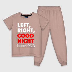 Детская пижама Left righte good night