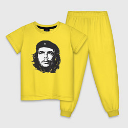 Пижама хлопковая детская Че Гевара - рисунок, цвет: желтый