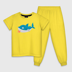 Детская пижама Маленькая милая акула