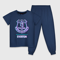 Детская пижама Everton FC в стиле glitch