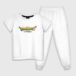 Пижама хлопковая детская Dragon Quest art, цвет: белый