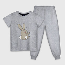 Детская пижама Испуганный кролик