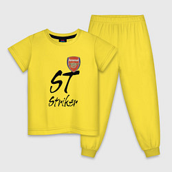 Пижама хлопковая детская Arsenal - London - striker, цвет: желтый