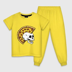 Пижама хлопковая детская Ниндзя черепахи, цвет: желтый