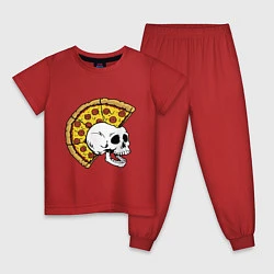 Пижама хлопковая детская Ниндзя черепахи, цвет: красный