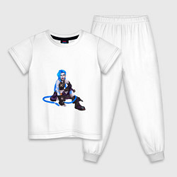 Детская пижама Jinx сидит показывает язык