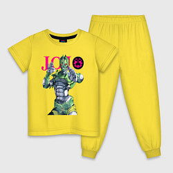 Пижама хлопковая детская C-Moon - stand of Enrico Pucci - Jojo, цвет: желтый