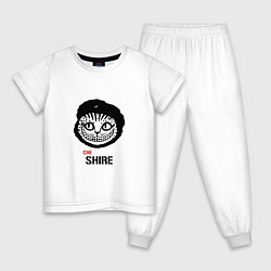 Пижама хлопковая детская Che Shire, цвет: белый