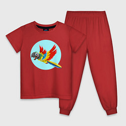 Детская пижама Красочный попугай