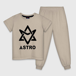 Детская пижама Astro black logo