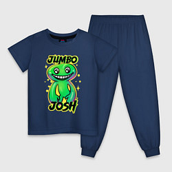 Пижама хлопковая детская Jumbo Josh, цвет: тёмно-синий