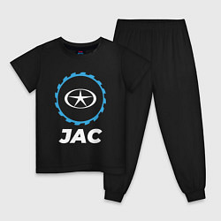Пижама хлопковая детская JAC в стиле Top Gear, цвет: черный