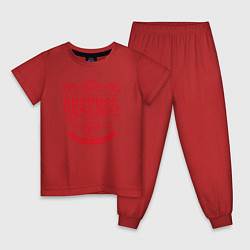 Пижама хлопковая детская Arsenal 1886, цвет: красный