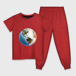 Детская пижама Глобус мира