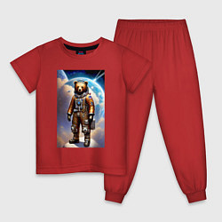 Детская пижама Медвежара-космонавт - нейросеть