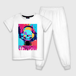 Детская пижама Cool skull - cyberpunk - pop art