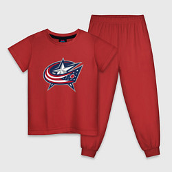 Детская пижама Columbus blue jackets - hockey team - emblem