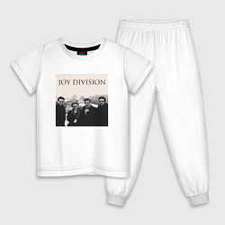 Пижама хлопковая детская Тру фанат Joy Division, цвет: белый