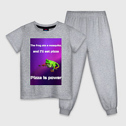 Детская пижама Pizza is power