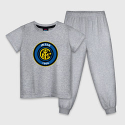 Пижама хлопковая детская Inter sport fc, цвет: меланж
