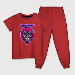 Детская пижама Purple crazy monkey