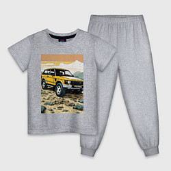 Пижама хлопковая детская Land Rover discovery, цвет: меланж