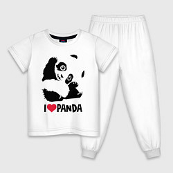 Детская пижама I love panda