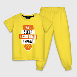 Детская пижама Eat sleep basketball