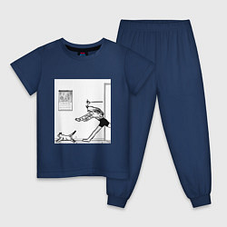 Детская пижама Пауэр бежит за котом