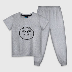Пижама хлопковая детская Сонный клуб, цвет: меланж