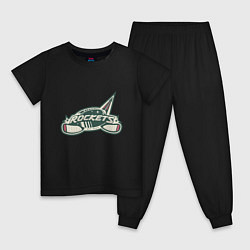 Пижама хлопковая детская Rockets Minsk Hockey 2023, цвет: черный