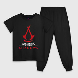 Детская пижама Assassins creed shadows logo