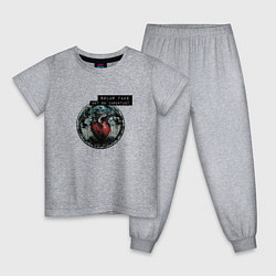 Пижама хлопковая детская Solar Fake - Not So Important, цвет: меланж