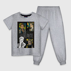 Пижама хлопковая детская Магическая битва Кэнто Нанами работник, цвет: меланж