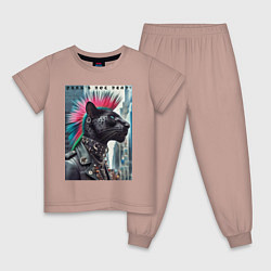 Детская пижама Dude panther - punks not dead