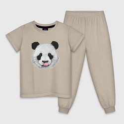 Детская пижама Панда с языком
