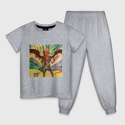 Детская пижама Furry dragon rock with a guitar