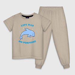 Детская пижама Life has no porpoise