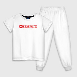 Детская пижама Deadlock red logo