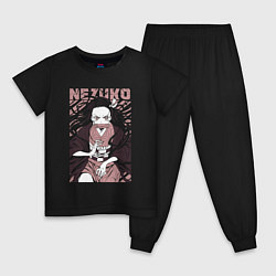 Детская пижама Nezuko black total cost