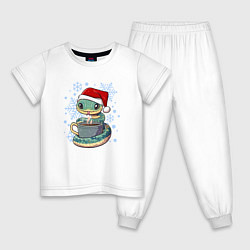 Детская пижама Змейка с кофе