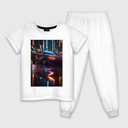 Детская пижама Суперкар и неон