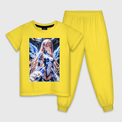 Детская пижама Девушка с кибернетическими крыльями