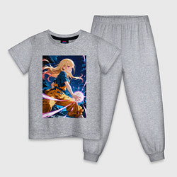 Пижама хлопковая детская Марин Китагава косплей Dragon Ball, цвет: меланж