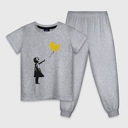 Пижама хлопковая детская Wu-Tang Banksy, цвет: меланж