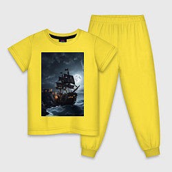 Детская пижама Пиратский корабль в шторм