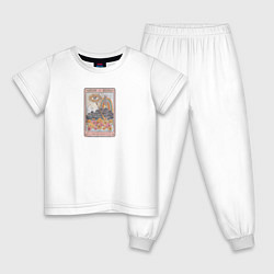 Детская пижама Таро карта со скелетом и глаз